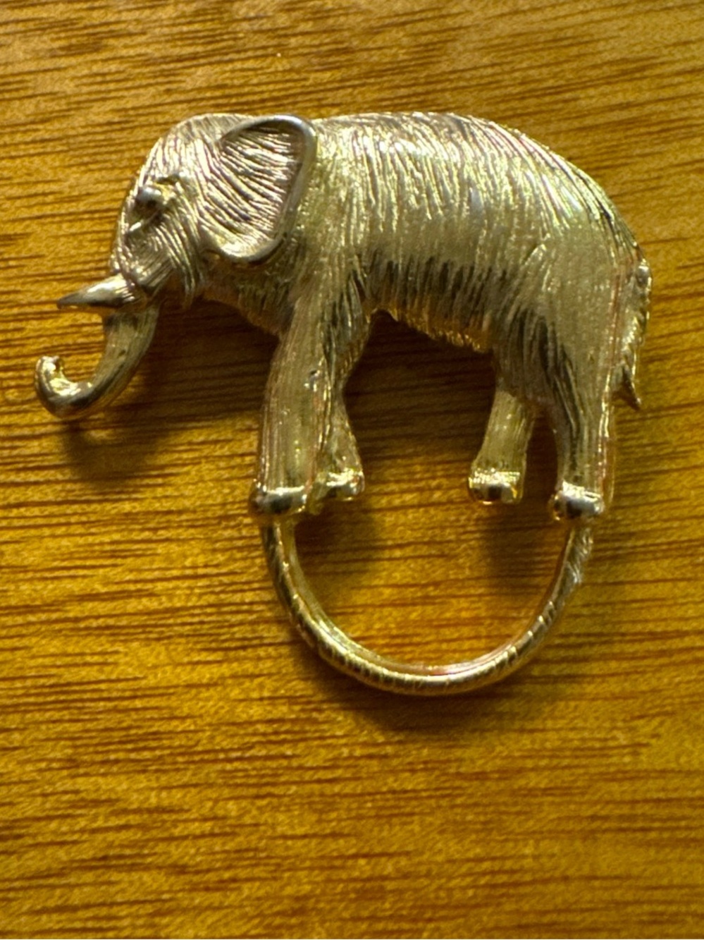 Gold Elephant Brooch pin glasses holder